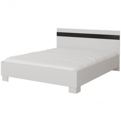 Elegantes Bett LEONA 160x200 – weiß