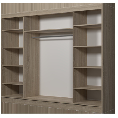 Moderner Kleiderschrank Alivia II 250 cm, Sonoma-Eiche