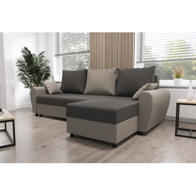 Elegante Couchgarnitur FLORIANA – grau / hellgrau