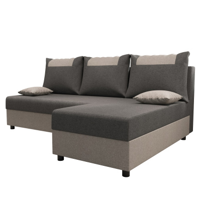 Ecksofa SANVI – Grau/Hellgrau