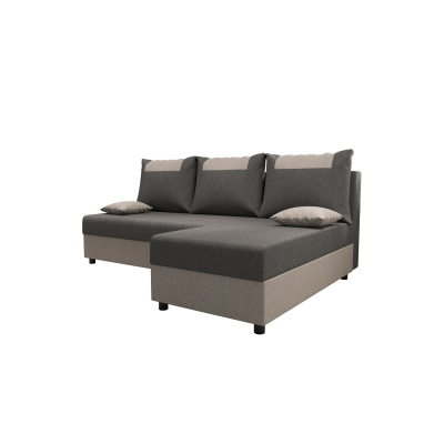 Ecksofa SANVI – Grau/Hellgrau