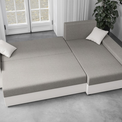 Ecksofa PARI – Grau/Schwarz