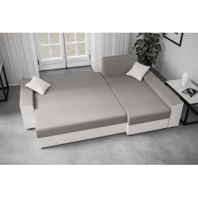 Ecksofa PARI – Grau/Schwarz