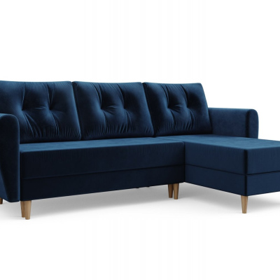 Blaues Ecksofa PIVEK