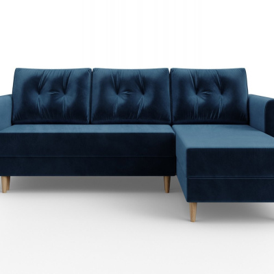 Blaues Ecksofa PIVEK