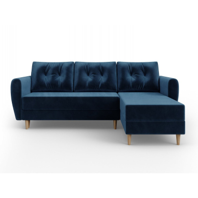 Blaues Ecksofa PIVEK