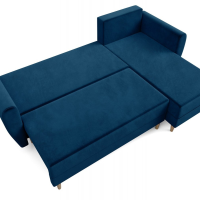 Blaues Ecksofa PIVEK