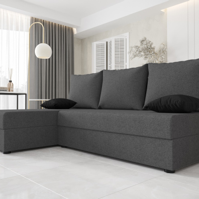 Modernes Ecksofa HORTENZIE – grau