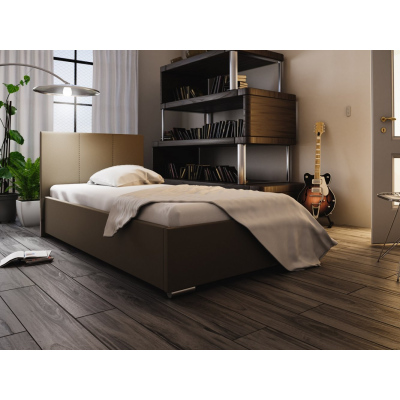 Einzelbett 90x200 FLEK 6 – beige