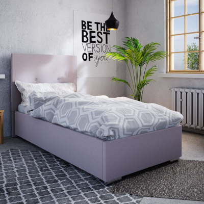 Einzelbett 90x200 FLEK 2 – rosa