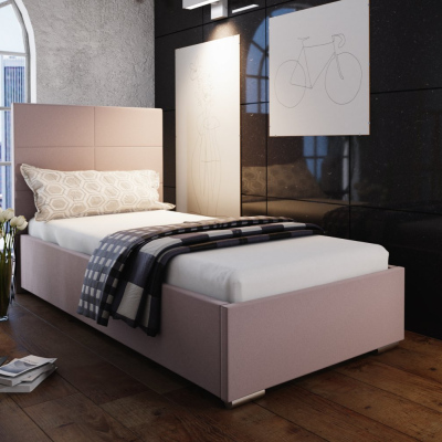 Einzelbett 90x200 FLEK 4 – rosa