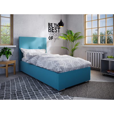 Einzelbett 90x200 FLEK 2 – blau