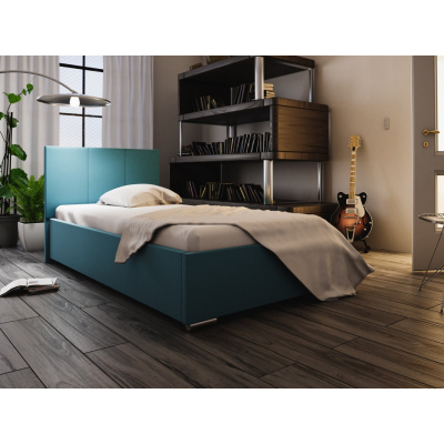 Einzelbett 90x200 FLEK 6 – blau