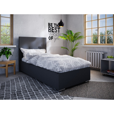 Einzelbett 90x200 FLEK 2 – schwarz