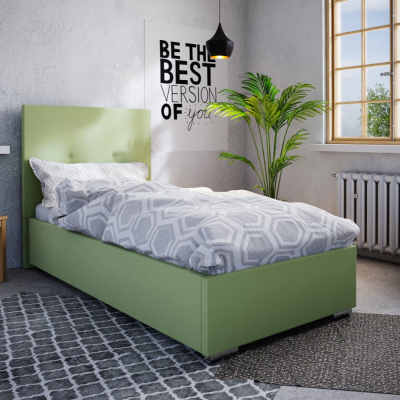 Einzelbett 90x200 FLEK 2 – gelb