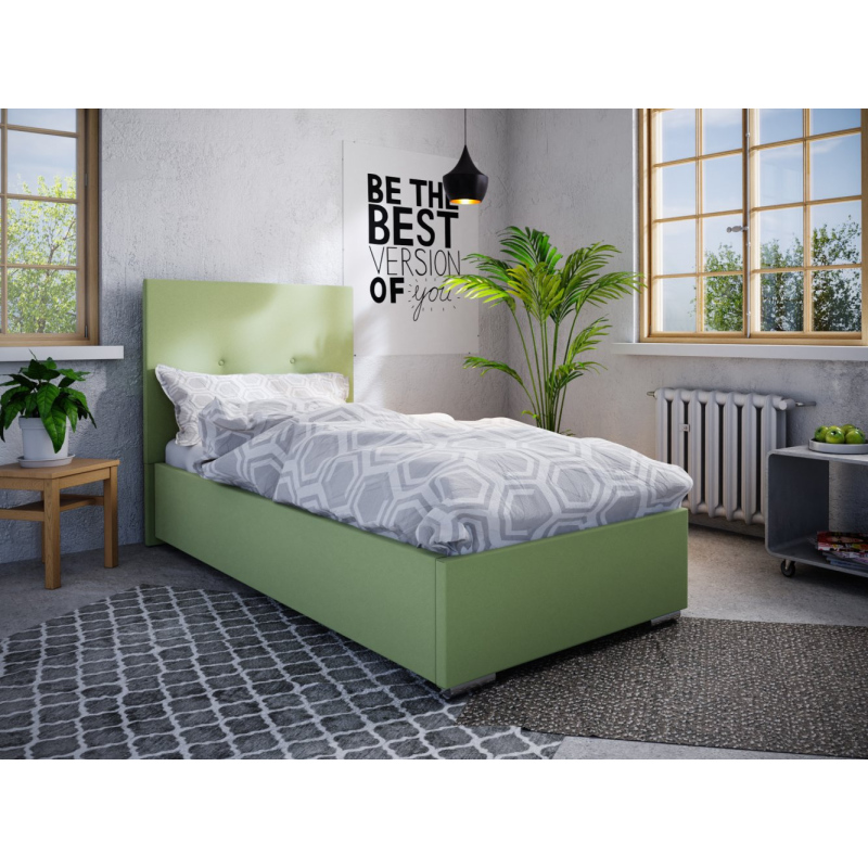 Einzelbett 90x200 FLEK 2 – gelb