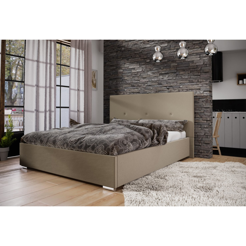 Doppelbett 140x200 FLEK 2 – braun