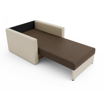 Modernes Schlafsofa ARIA 80 – beige / braun