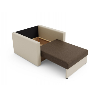 Modernes Schlafsofa ARIA 80 – beige / braun