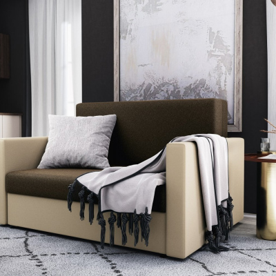 Modernes Schlafsofa ARIA 120 – beige / braun