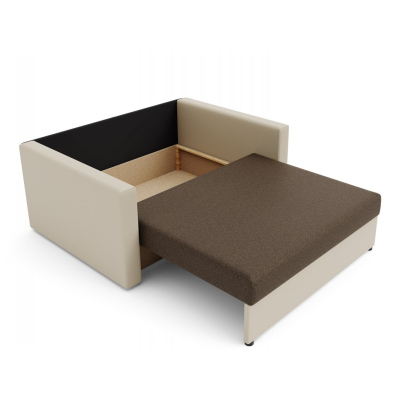 Modernes Schlafsofa ARIA 120 – beige / braun