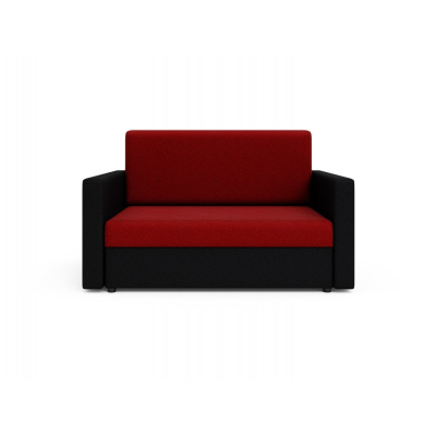 Modernes Schlafsofa ARIA 120 – schwarz / rot