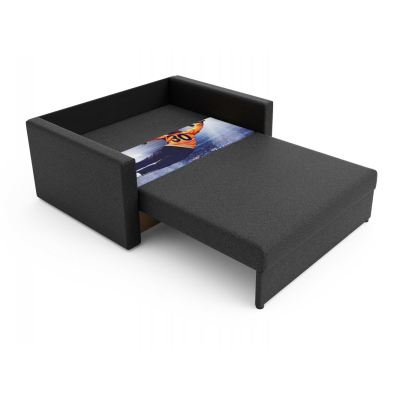 Modernes Schlafsofa mit Muster ARIA 120 – dunkelgrau