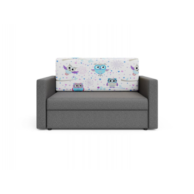 Modernes Schlafsofa mit Kindermuster ARIA 120 – grau