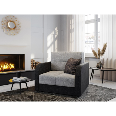 Multifunktionales Modesofa ARIA 1 – hellgrau/schwarz