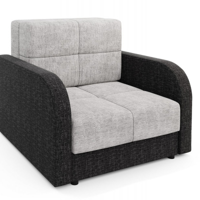 Multifunktionales Modesofa ARIA 1 – hellgrau/schwarz