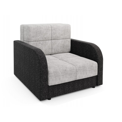 Multifunktionales Modesofa ARIA 1 – hellgrau/schwarz