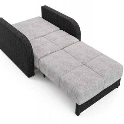 Multifunktionales Modesofa ARIA 1 – hellgrau/schwarz