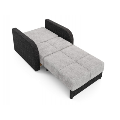 Multifunktionales Modesofa ARIA 1 – hellgrau/schwarz