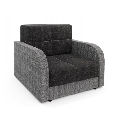 Multifunktionales Modesofa ARIA 1 – schwarz 2 / grau 2