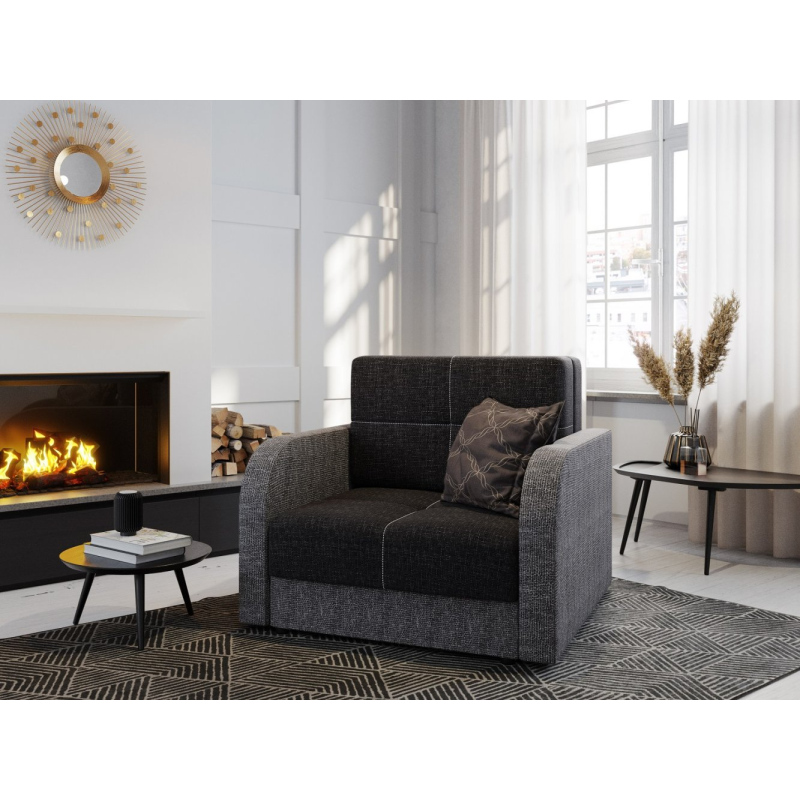 Multifunktionales Modesofa ARIA 1 – schwarz 2 / grau 2