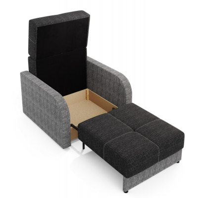 Multifunktionales Modesofa ARIA 1 – schwarz 2 / grau 2