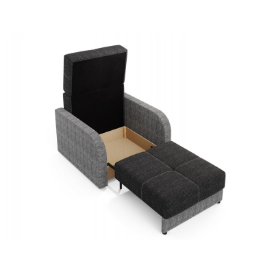 Multifunktionales Modesofa ARIA 1 – schwarz 2 / grau 2