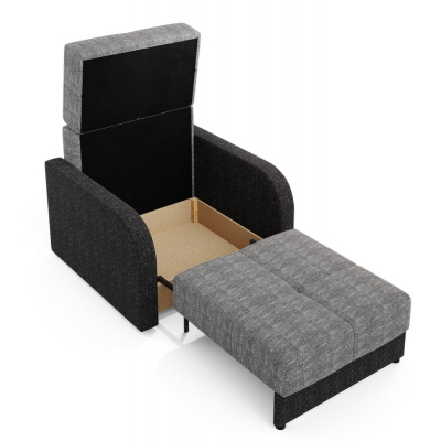 Multifunktionales Modesofa ARIA 1 – grau 1 / schwarz 1