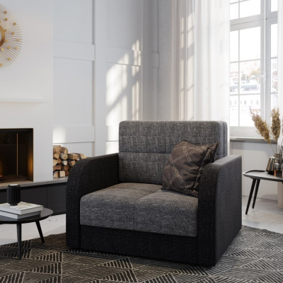 Multifunktionales Modesofa ARIA 1 – grau 1 / schwarz 1