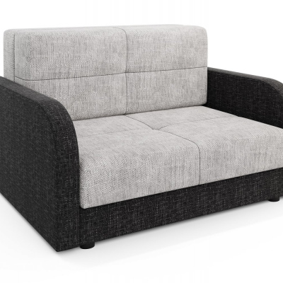 Multifunktionales zweisitziges Modesofa ARIA 2 – hellgrau/schwarz