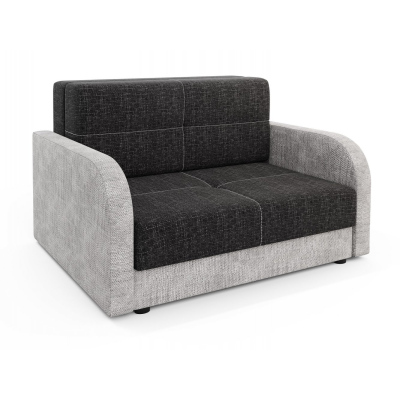 Multifunktionales zweisitziges Modesofa ARIA 2 – schwarz/hellgrau