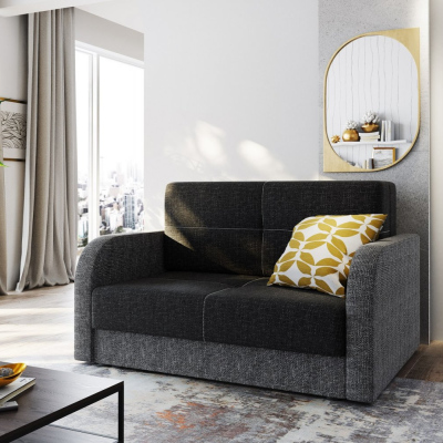 Multifunktionales zweisitziges Modesofa ARIA 2 – schwarz 2 / grau 2