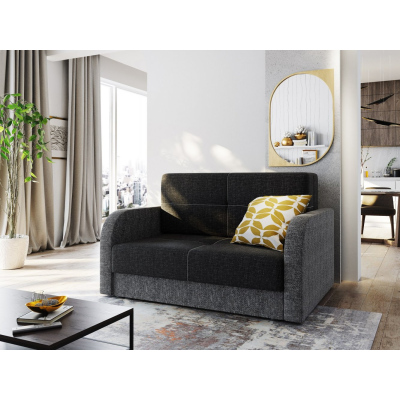 Multifunktionales zweisitziges Modesofa ARIA 2 – schwarz 2 / grau 2