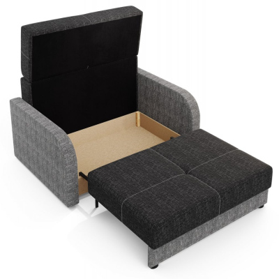 Multifunktionales zweisitziges Modesofa ARIA 2 – schwarz 2 / grau 2