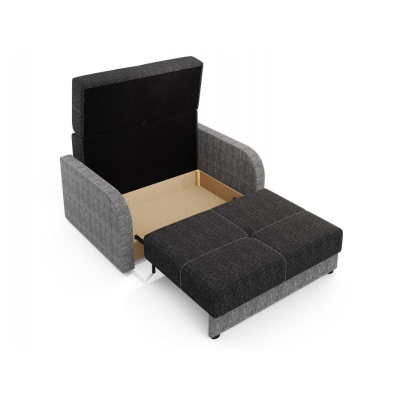 Multifunktionales zweisitziges Modesofa ARIA 2 – schwarz 2 / grau 2