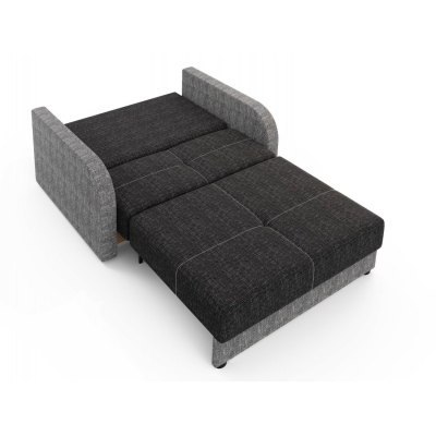 Multifunktionales zweisitziges Modesofa ARIA 2 – schwarz 2 / grau 2