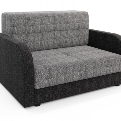 Multifunktionales zweisitziges Modesofa ARIA 2 – grau 2 / schwarz 2