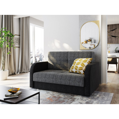 Multifunktionales zweisitziges Modesofa ARIA 2 – grau 2 / schwarz 2