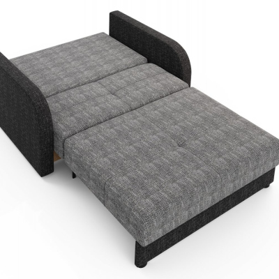 Multifunktionales zweisitziges Modesofa ARIA 2 – grau 2 / schwarz 2