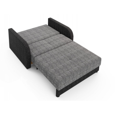 Multifunktionales zweisitziges Modesofa ARIA 2 – grau 2 / schwarz 2